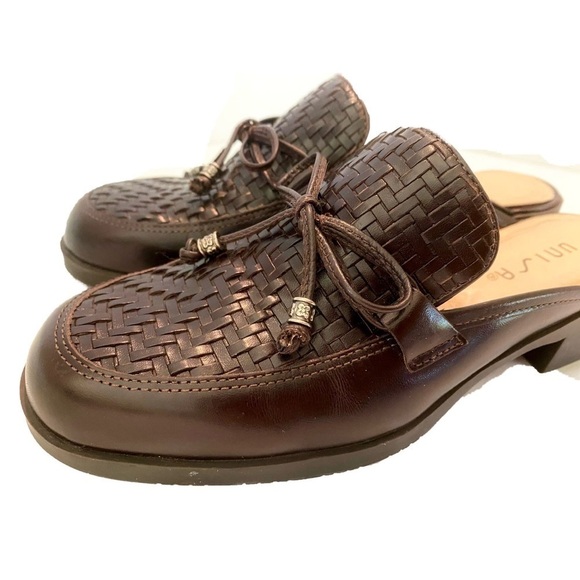 Unisa Ladies Flat Mules Basket Weave Upper with Tassles Size 6 M - Picture 6 of 11